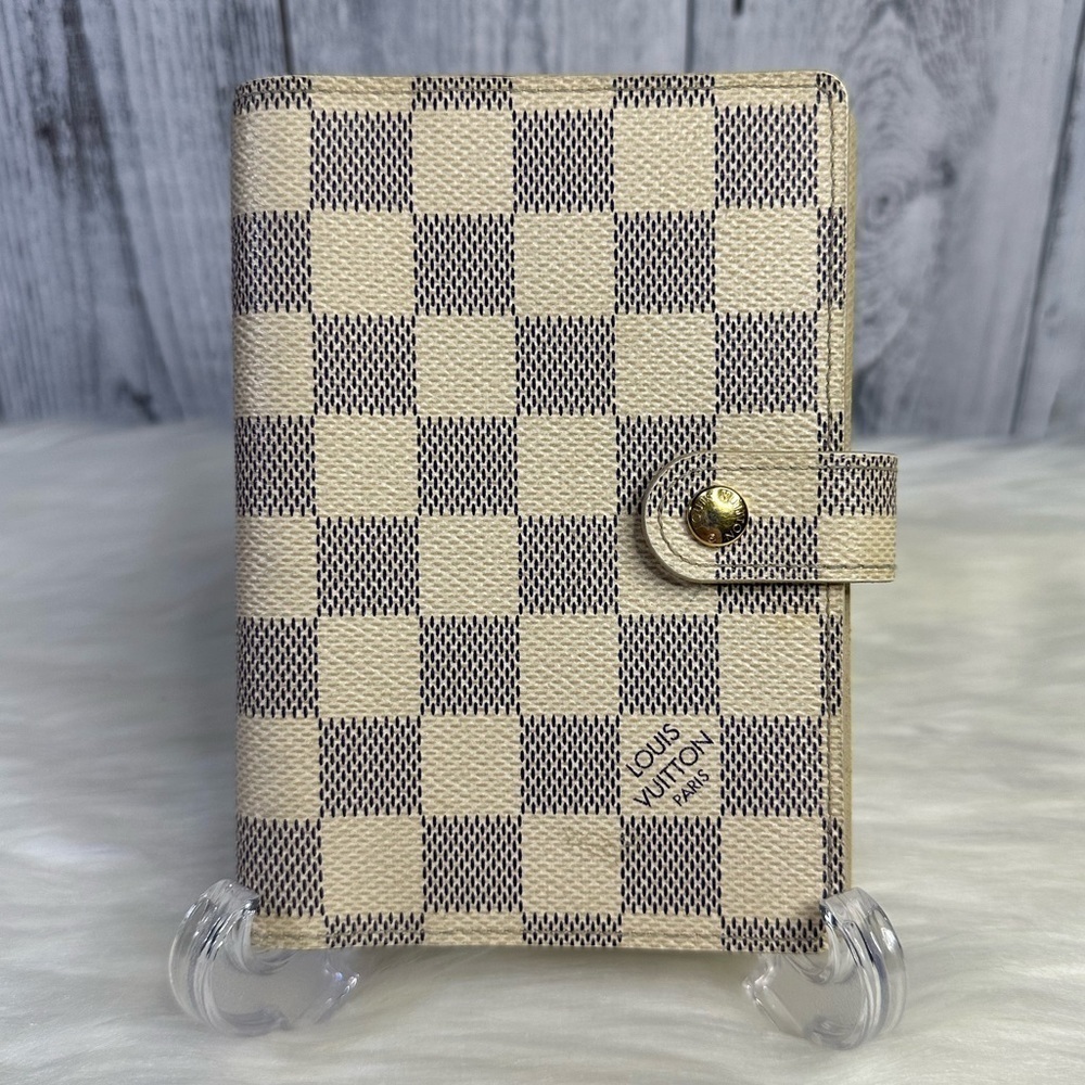 LOUIS VUITTON damier azur PM agenda